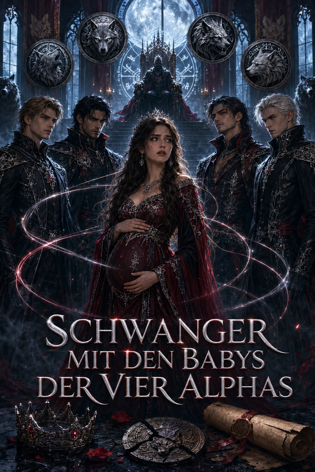 Schwanger mit den Babys der vier Alphas